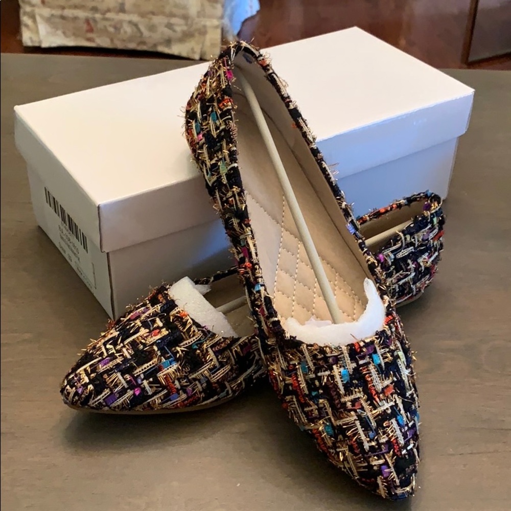 Multi colored flats